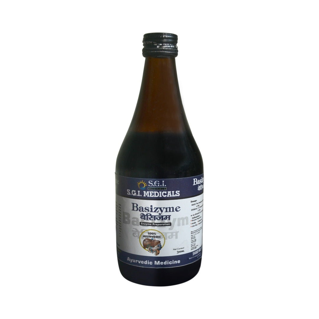 SGI Medicals Basizyme (300ML) | Herbal Digestive Syrup for Indigestion, Bloating & Appetite Stimulation