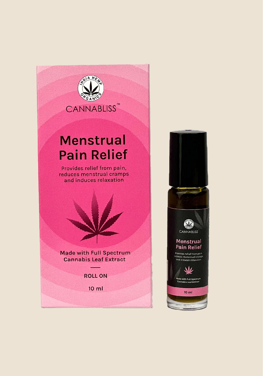 India Hemp Organics Cannabliss Menstrual Pain Relief Roll On Oil - 10ml