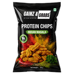 Pure Nutrition Protein Chips Indian Masala 60g | High Protein Snack | Crunchy & Tasty