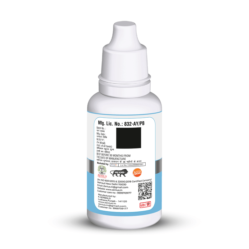 Zenius Acidity Relief Drops - Fast-Acting Herbal Drops for Acid Reflux, Heartburn, and Digestive Comfort- 30ml Drops