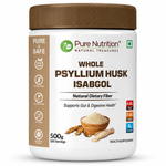 Pure Nutrition Isabgol Psyllium Husk Powder | Sat Isabgol Ki Bhusi Fiber Supplement | Supports Digestive & Gut Health | Helps Ease Irregularity & Bloating | Gluten Free, No Sugar Added - 500gm