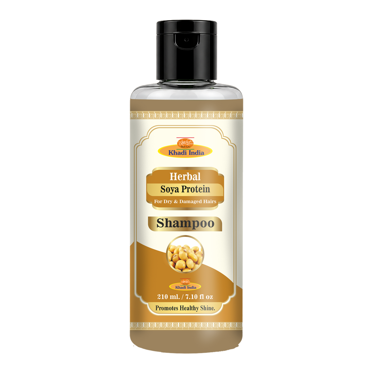 Khadi Care Herbal Soya Protein Shampoo for Hair Strengthening & Repair - 210ml
