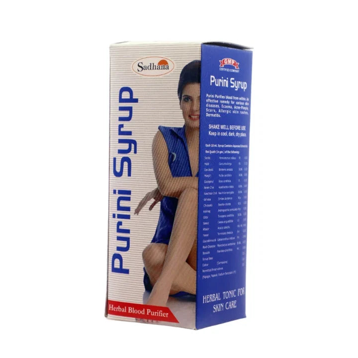 Sadhana Purini Syrup - 200ml | Ayurvedic Herbal Blood Purifier & Skin Care Tonic