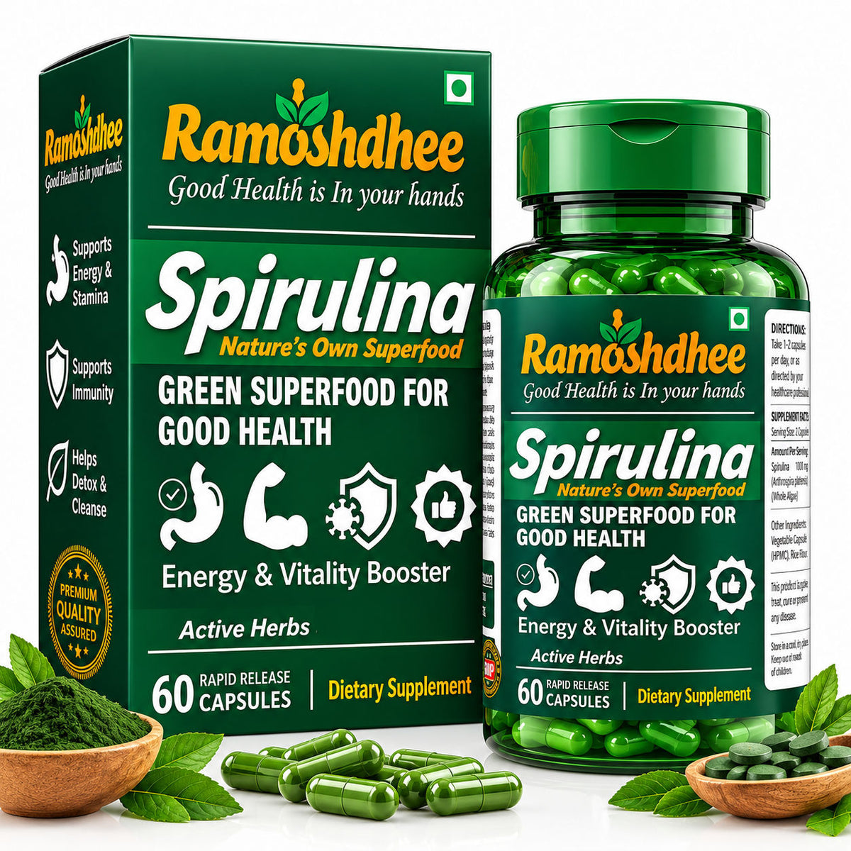 Ramoshdhee Spirulina Capsules