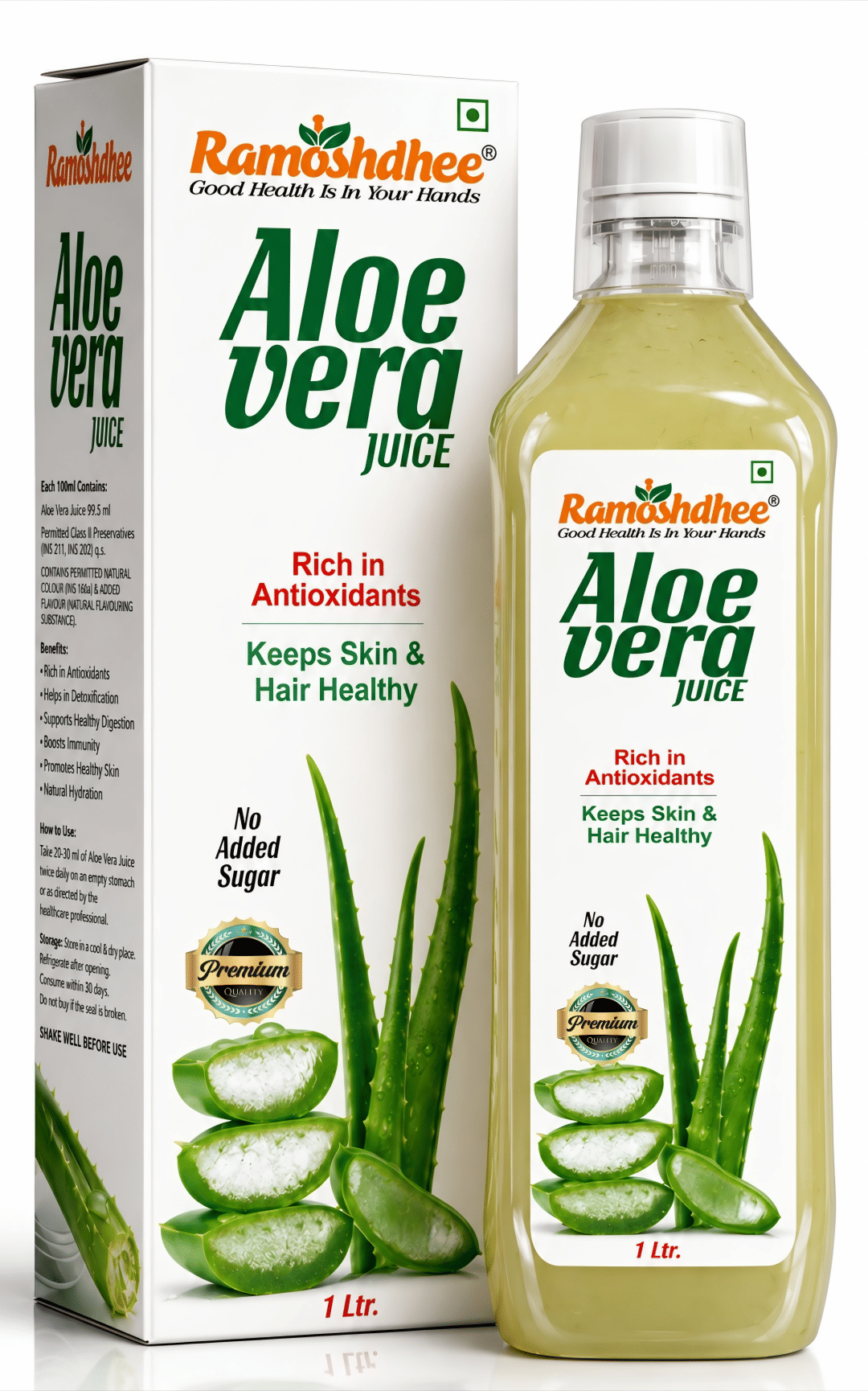 Ramoshdhee Aloe Vera Juice with Pulp 1L