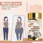 Vitaminnica Shiitake Mushroom Capsules - Immune Boost & Cardiovascular Health, 60 Count