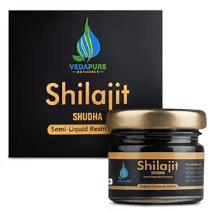 Vedapure Shudha Shilajit Resin - Authentic Ayurvedic Daily Energy & Stamina Support, 25g