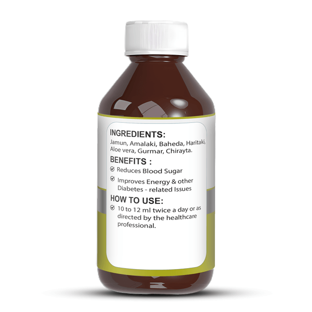 Zenius Anti Diabetic Care Syrup - for Blood Sugar Balance, Energy Boost, and Well-Being - 200ml Syrup