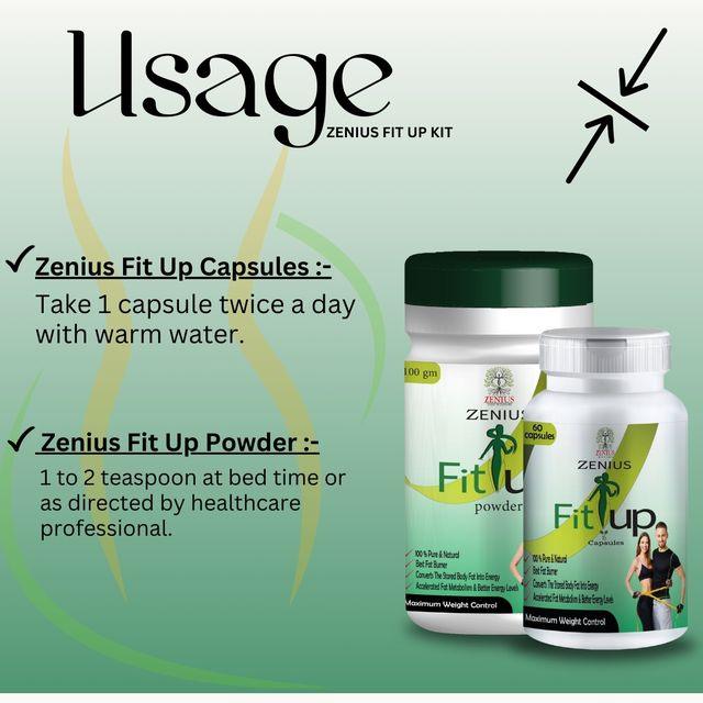 Zenius Fit Up Kit - fat burner Supplements and Tablets for Weight Loss and Management