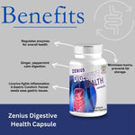 Zenius Digestive Health Capsules - Digestion Medicine for Digestion, Absorption, and Hunger Control - 60 Capsules