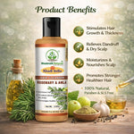 Bhudevam Naturals Khadi Rosemary & Amla Shampoo – Nourish, Repair & Smooth Hair- 210ML