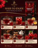 Rare Swan Hibiscus Green Tea 30g | Hibiscus Flower & Green Tea Blend | Floral & Refreshing Infusion | Vegan | No Added Preservatives