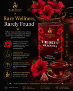 Rare Swan Hibiscus Green Tea 30g | Hibiscus Flower & Green Tea Blend | Floral & Refreshing Infusion | Vegan | No Added Preservatives