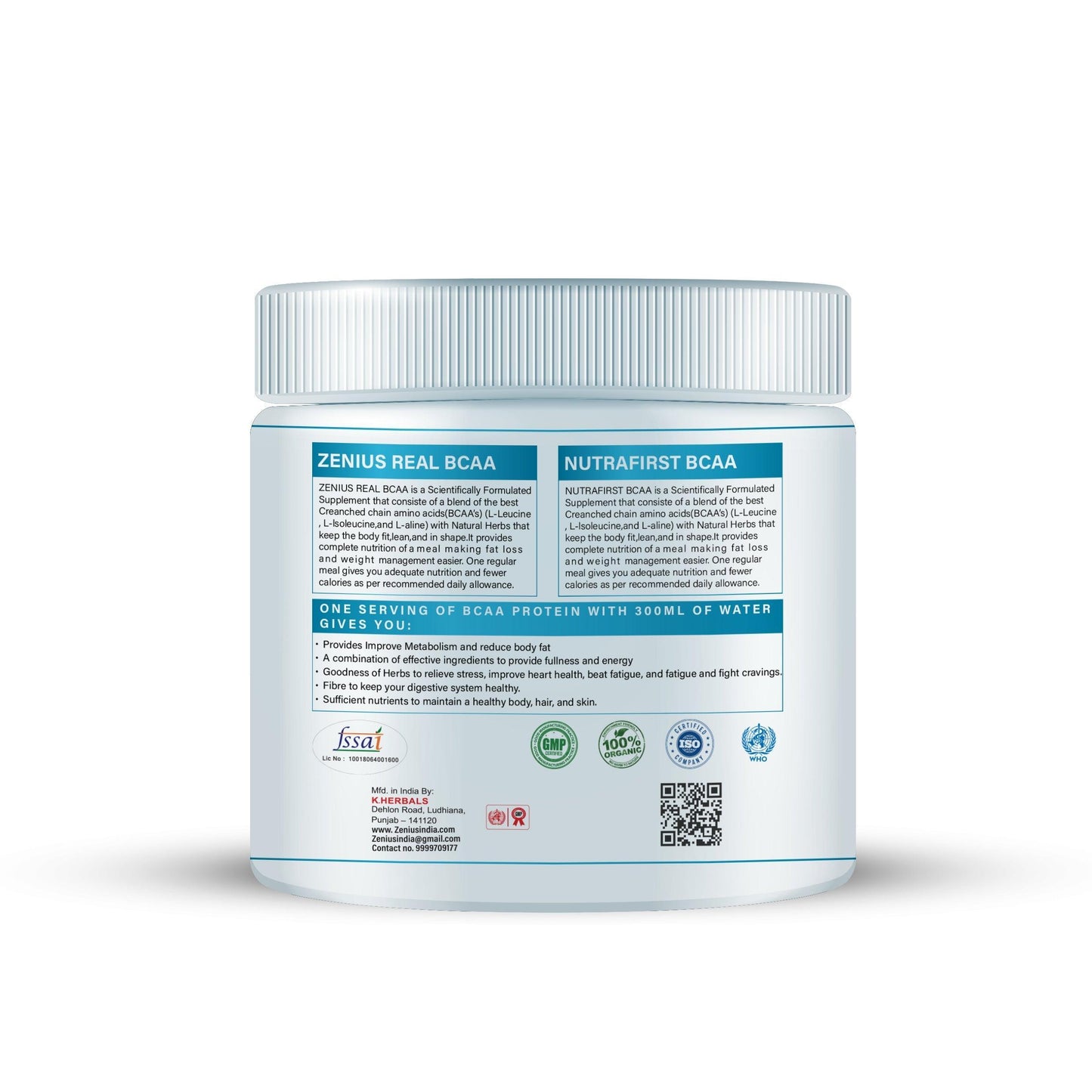 Zenius Real BCAA Powder for Strength - 250G