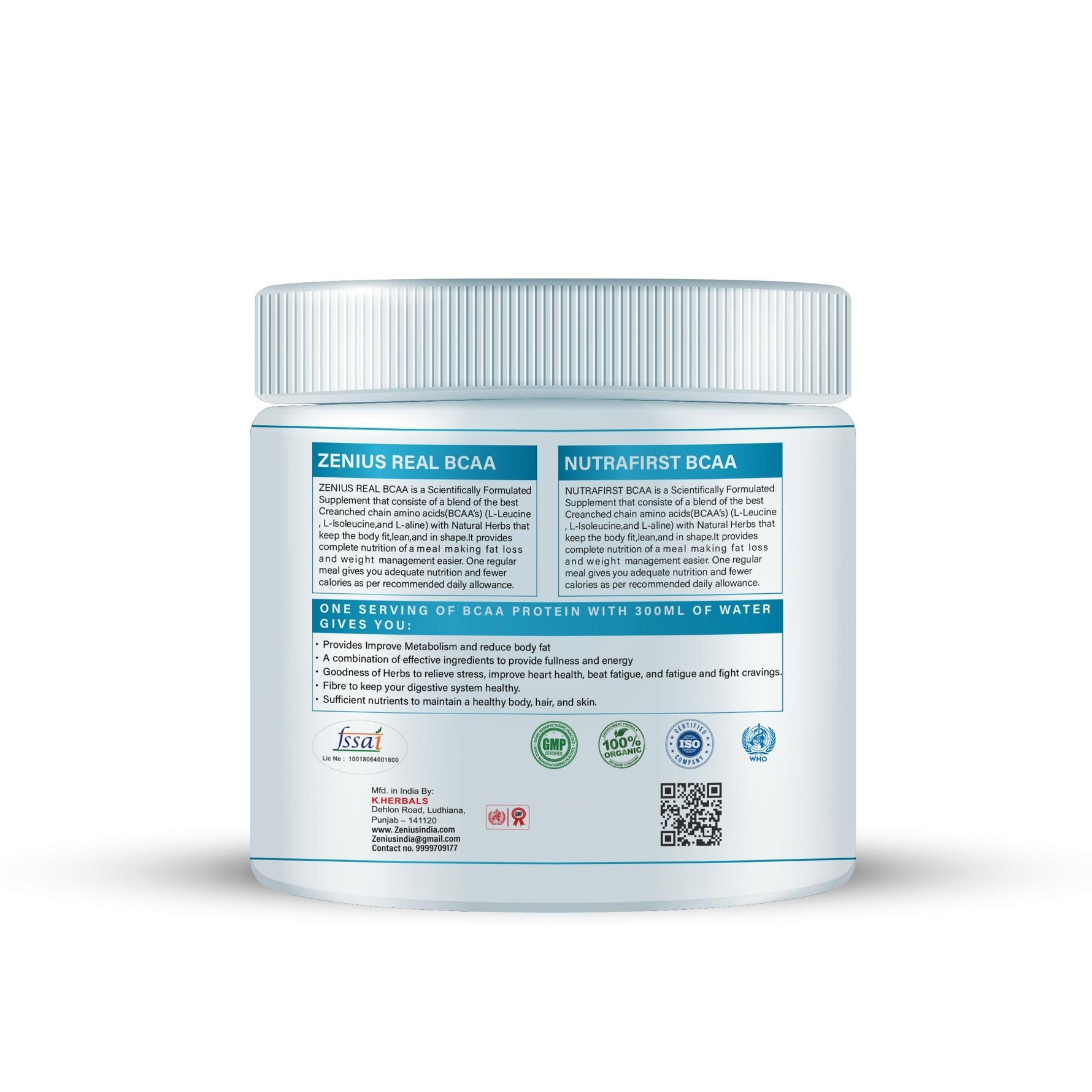 Zenius Real BCAA Powder for Strength - 250G