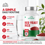 Zespo Red Yeast Rice + CoQ10 650 mg – 60 Capsules