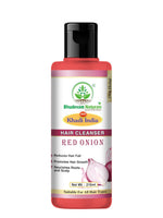 Bhudevam Naturals Khadi Red Onion Hair Shampoo – Anti-Hair Fall & Strengthening Formula- 210ML