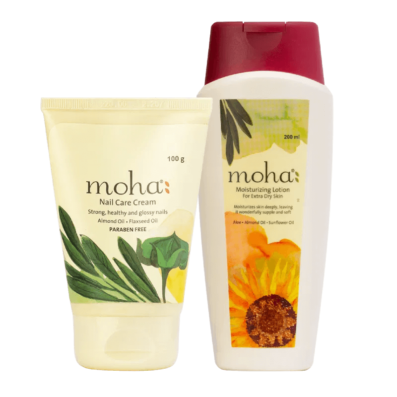 Moha Revitalizing Touch Combo - Deep Moisturizing Lotion & Nail Care Cream Set