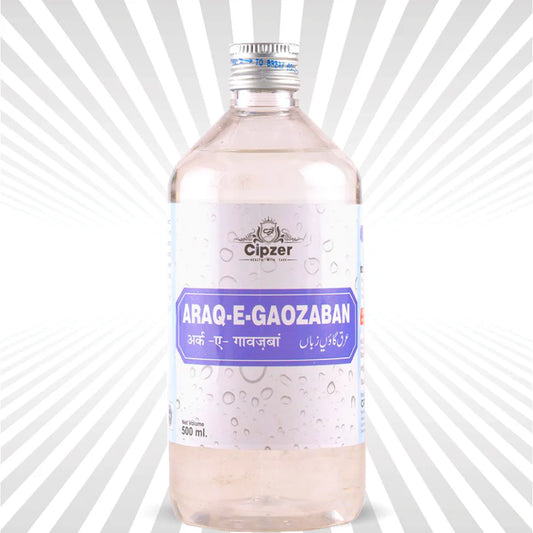 Cipzer Araq-E-Gaozaban - 500ml | Natural Nerve Tonic, Stress Relief, Heart & Liver Health Support
