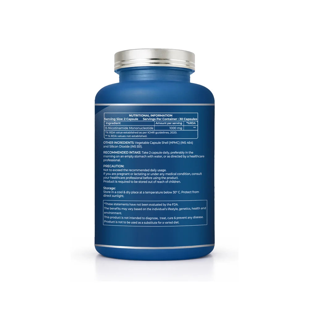 De-Age Beta NMN 60 Capsules | Cellular Energy & Healthy Aging Support Supplement