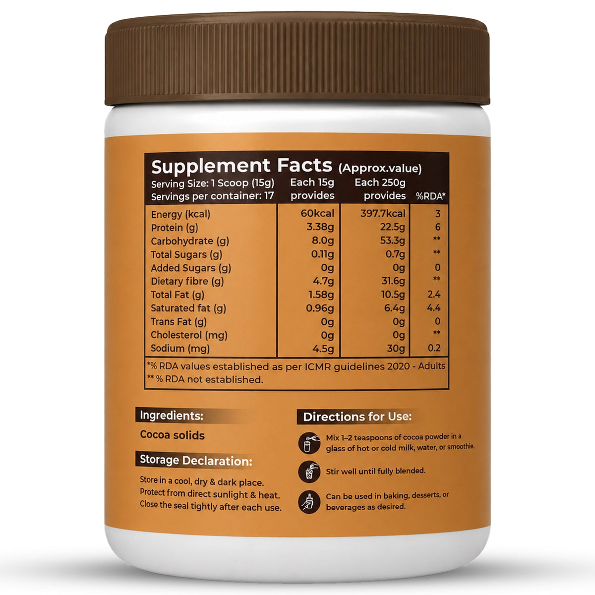 Pure Nutrition Cocoa Powder 250g