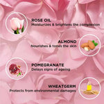 moha: Rose & Almond Soap Pack of 6 - Dry Skin Bathing Bars