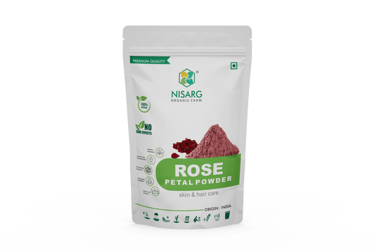 Nisarg Organic Farm Red Rose Petals Powder