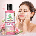 Bhudevam Naturals Khadi Rose Face Wash Gentle Herbal Face Cleanser for Soft & Glowing Skin- 210ML