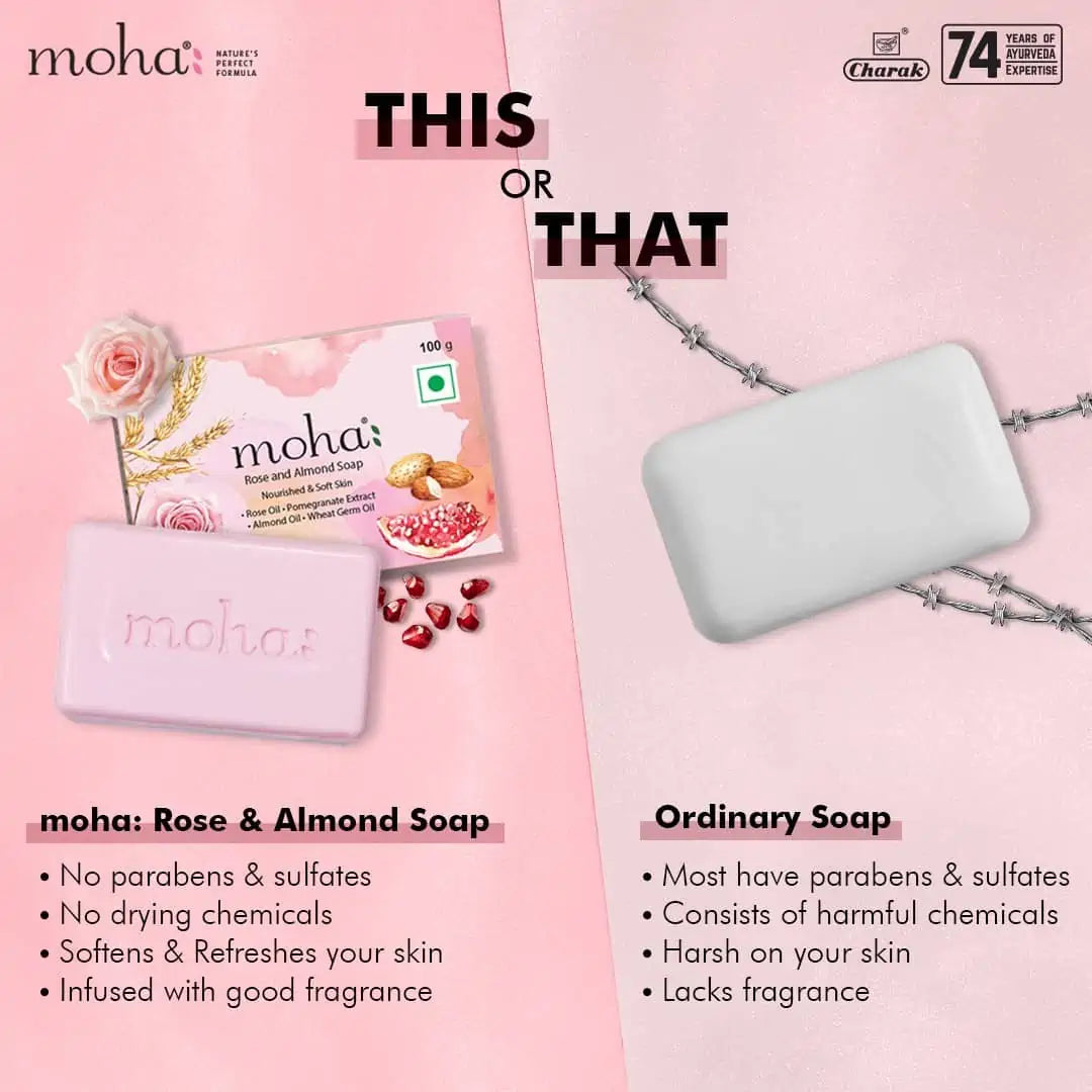 moha: Multi Soap Pack (3-in-1 Ayurvedic Bathing Bar Assortment)