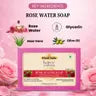 Kayee Ayurveda Rose Water Bath Soap | Rose Water Herbal Soap for Men & Women | Gentle Cleansing Bathing Bar for Daily Use | Refreshing Floral Body Soap for Clean, Soft, Smooth & Refreshed Looking Skin