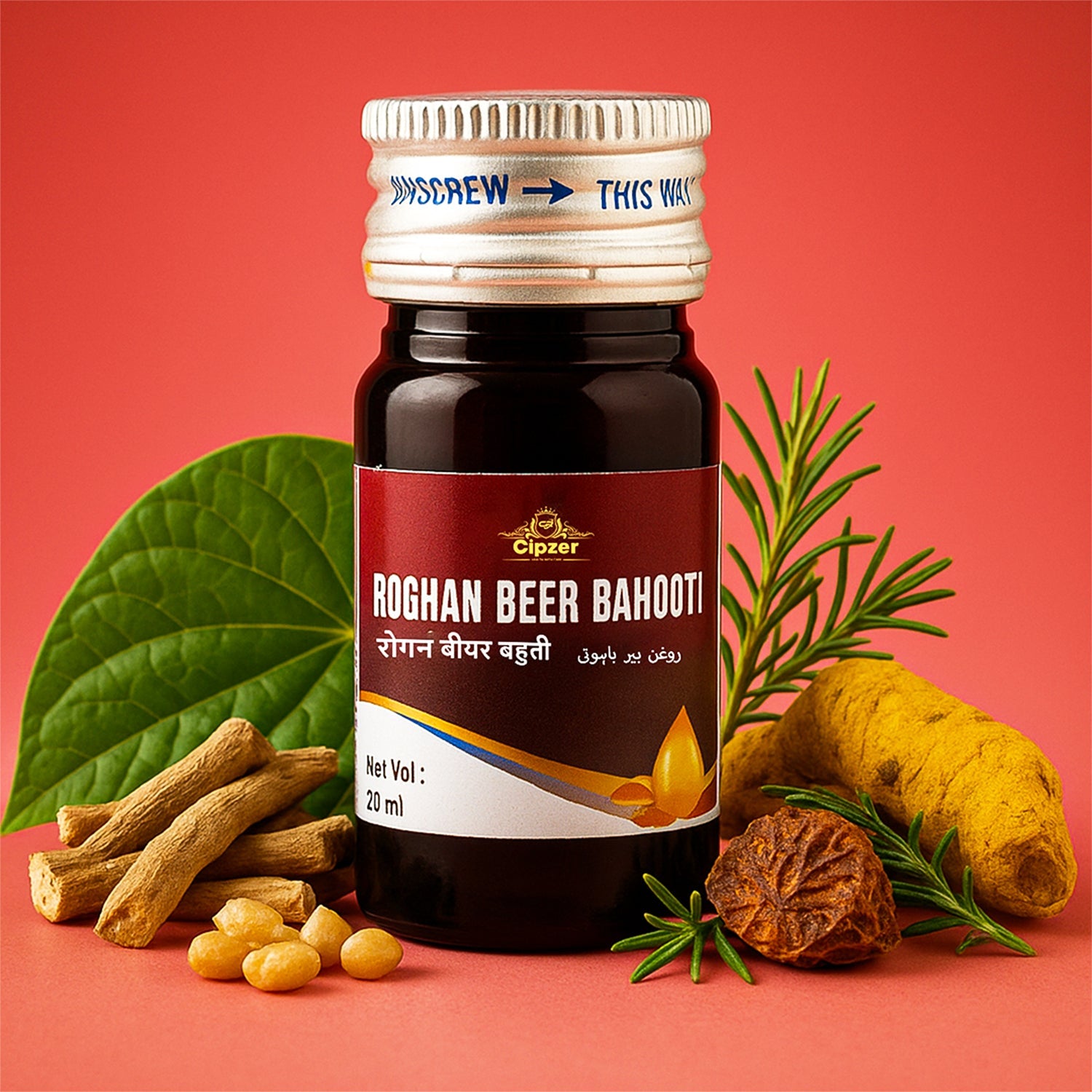 Cipzer Roghan Beer Bahooti - Natural Masculine Vitality & Tissue Strength (20 ML)