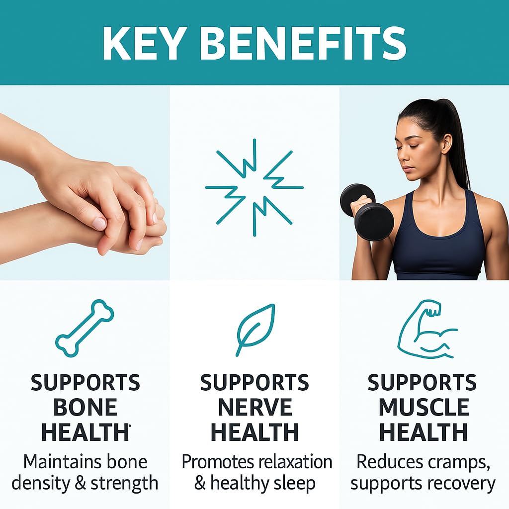 Ryt Nutrition Magnesium Glycinate with Zinc, 350mg, 60 Vegetarian Tablets, Supports Bone, Nerve and Muscle Health
