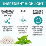 Ryt Nutrition Magnesium Glycinate with Zinc, 350mg, 60 Vegetarian Tablets, Supports Bone, Nerve and Muscle Health