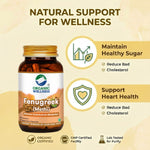 Organic Wellness Fenugreek (Methi) Capsules -  90 Vegetarian Capsules