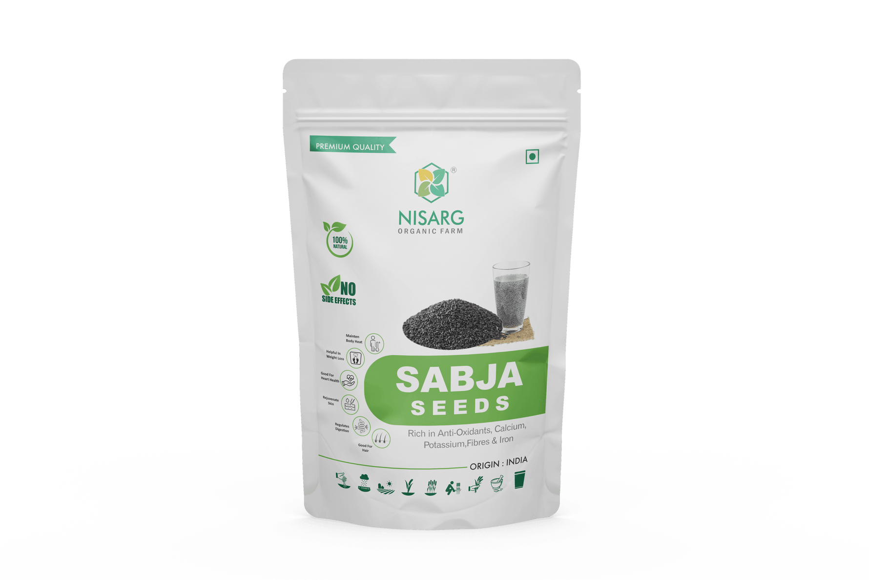 Nisarg Organic Sabja Seeds