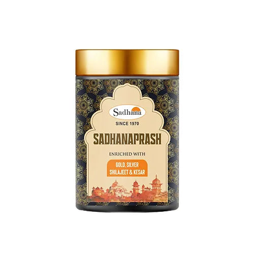 Sadhana Sadhanaprash Gold - 500gm | Premium Ayurvedic Rasayana with Gold, Swarna Bhasma & Silver for Ultimate Immunity & Vitality