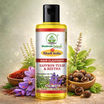 Bhudevam Naturals Khadi Saffron Tulsi & Reetha Hair Shampoo – Herbal Hair Fall Control & Scalp Care - 210ML
