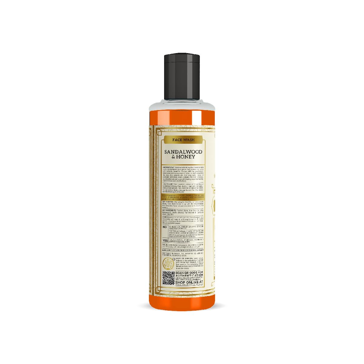 Bhudevam Naturals Khadi Sandalwood & Honey Face Wash For Soft, Smooth & Radiant Skin -210ML