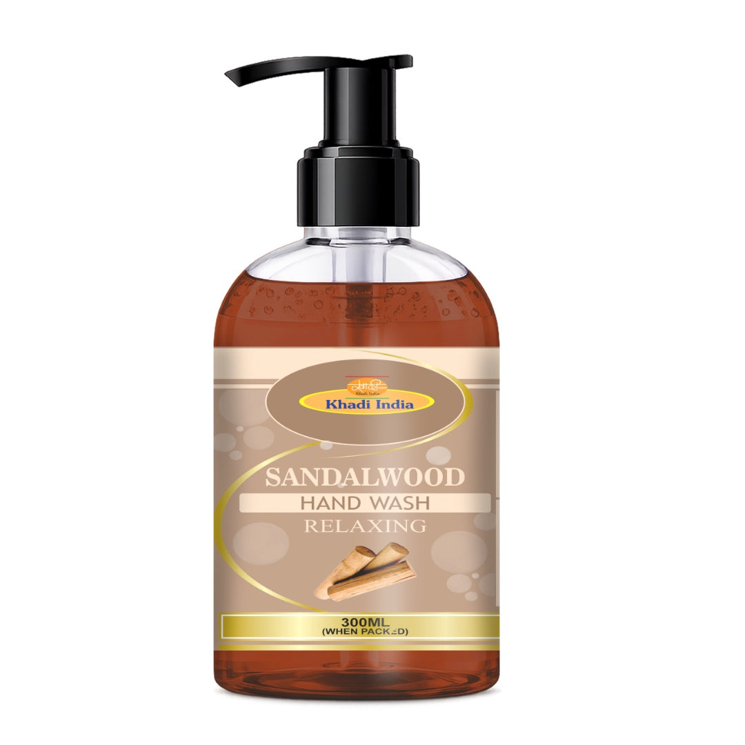 Khadi Care Herbal Sandalwood Hand Wash for Soft & Clean Hands - 300ml