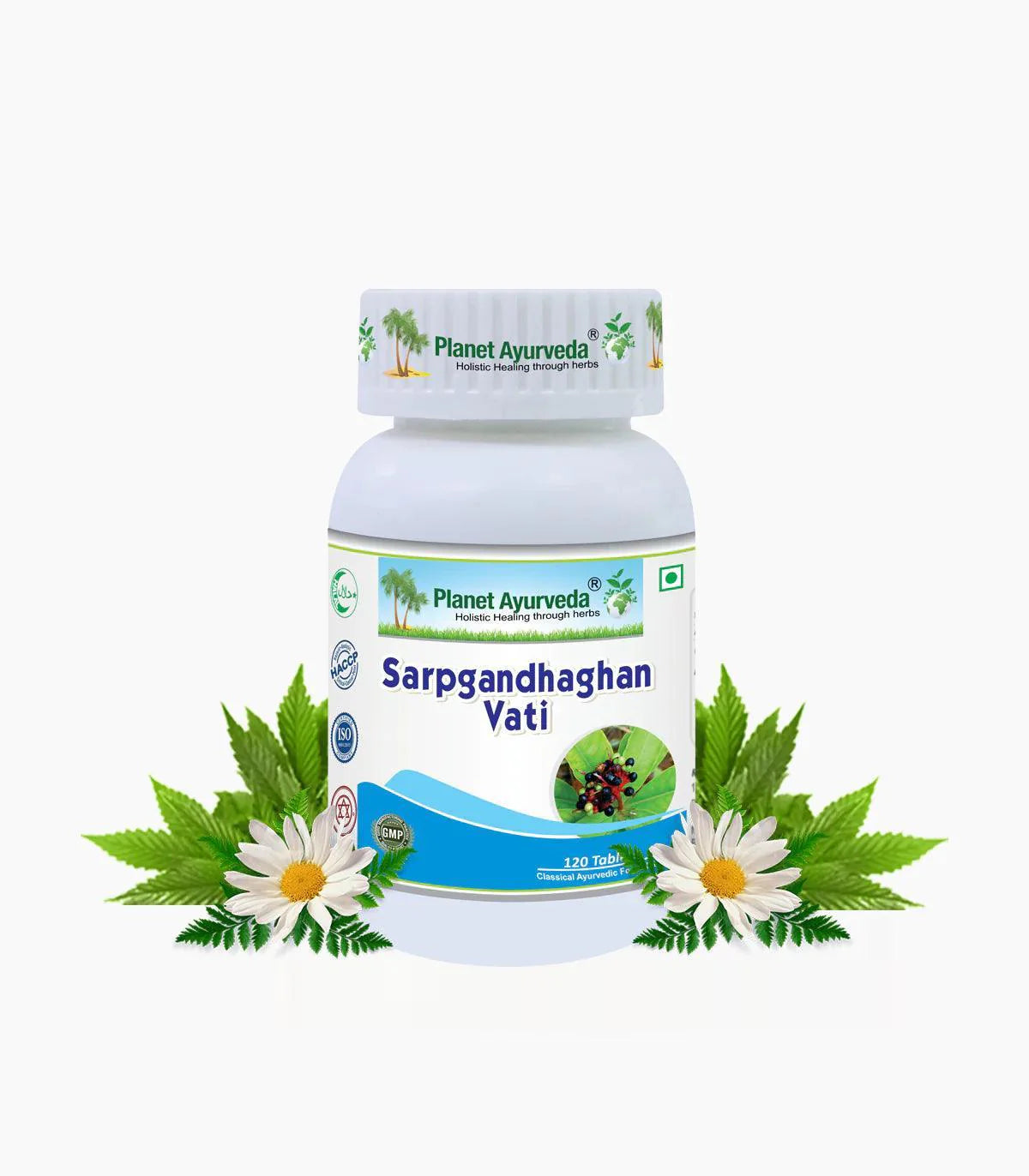 Planet Ayurveda Sarpgandhaghan Vati - 120 Tablets | Natural Support for Relaxation & Sleep