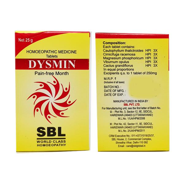 SBL Dysmin Tablet - 25mg - Pack of 2