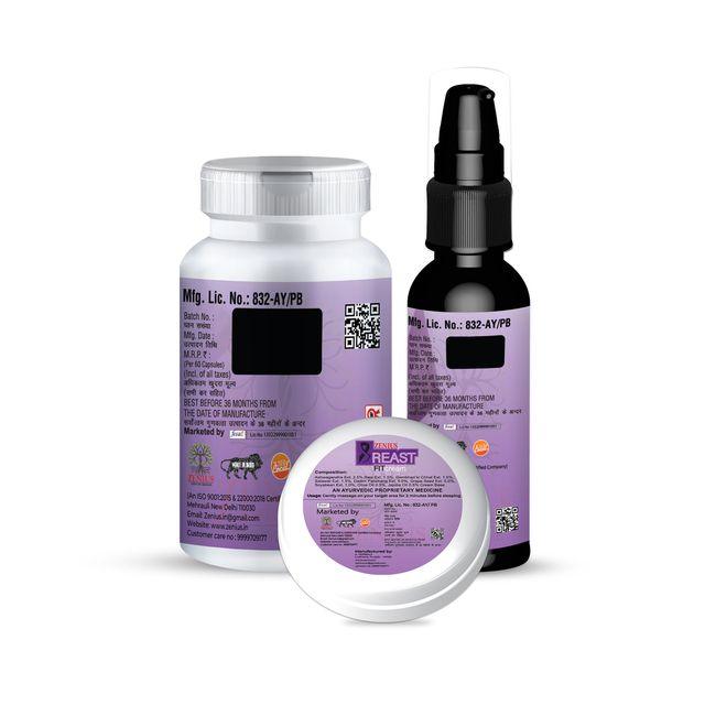 Zenius Breast-Fit Kit - Breast Growth Medicine for Breast Enlargement and Tightening