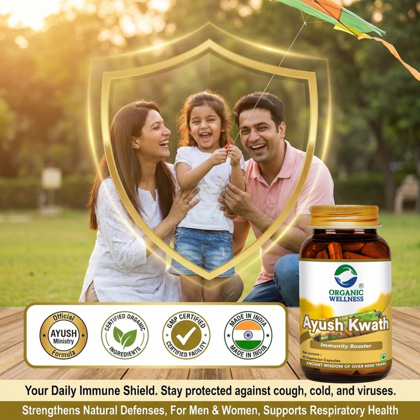 Organic Wellness Ayush Kwath Capsules -  90 Capsules