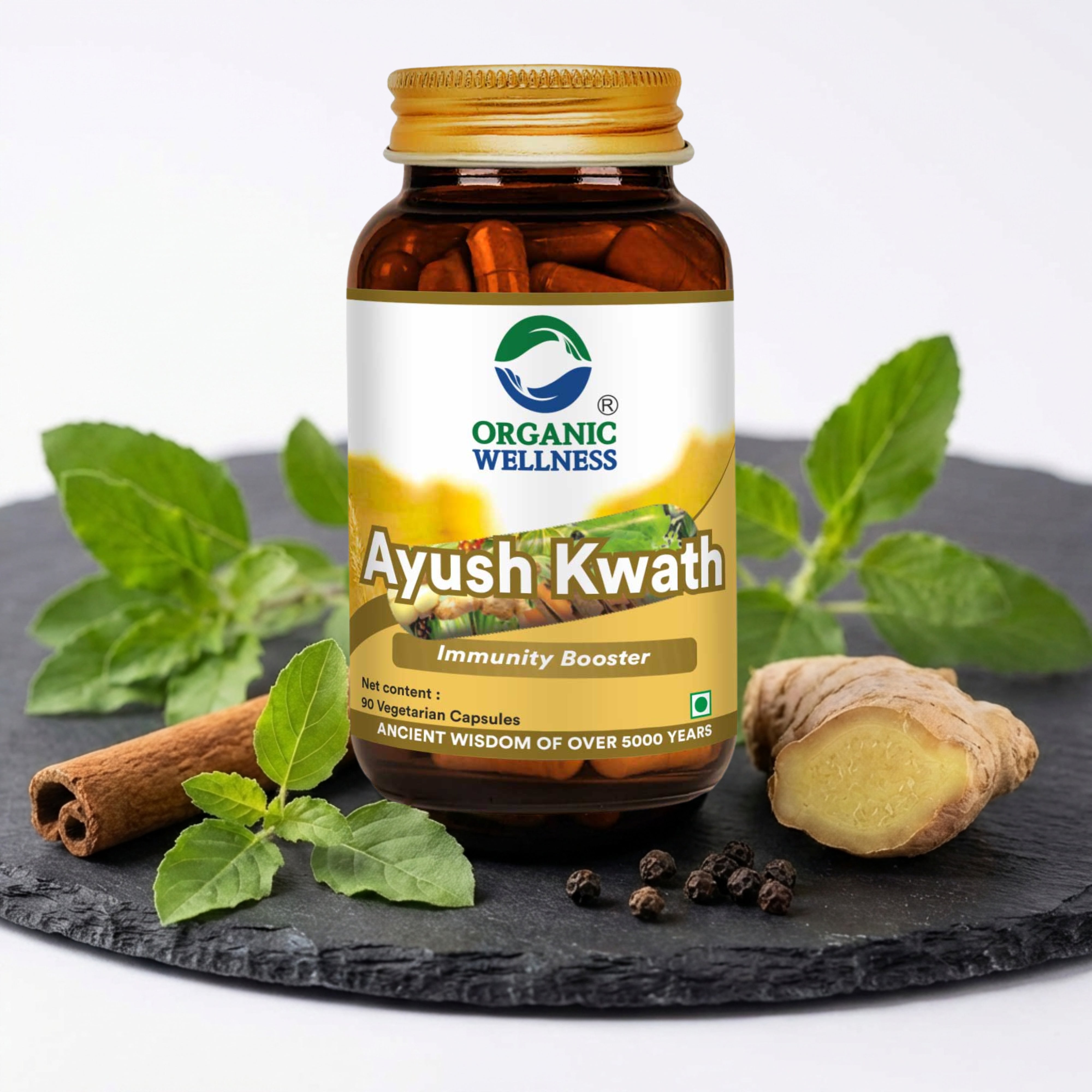 Organic Wellness Ayush Kwath Capsules -  90 Capsules