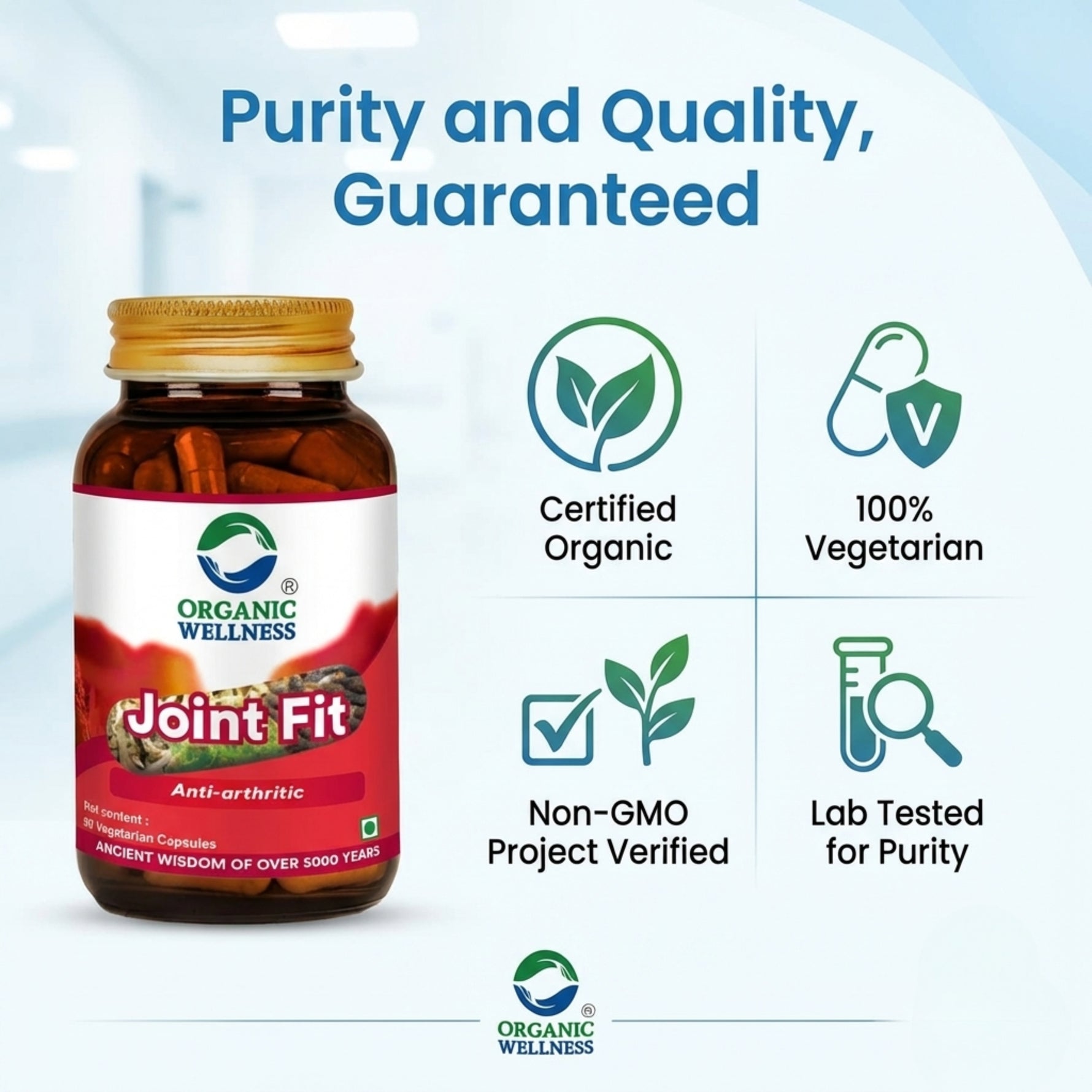 Organic Wellness Joint Fit Capsules - 90 Capsules