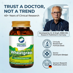Organic Wellness Wheat Grass Capsules -  90 Capsules Bottle