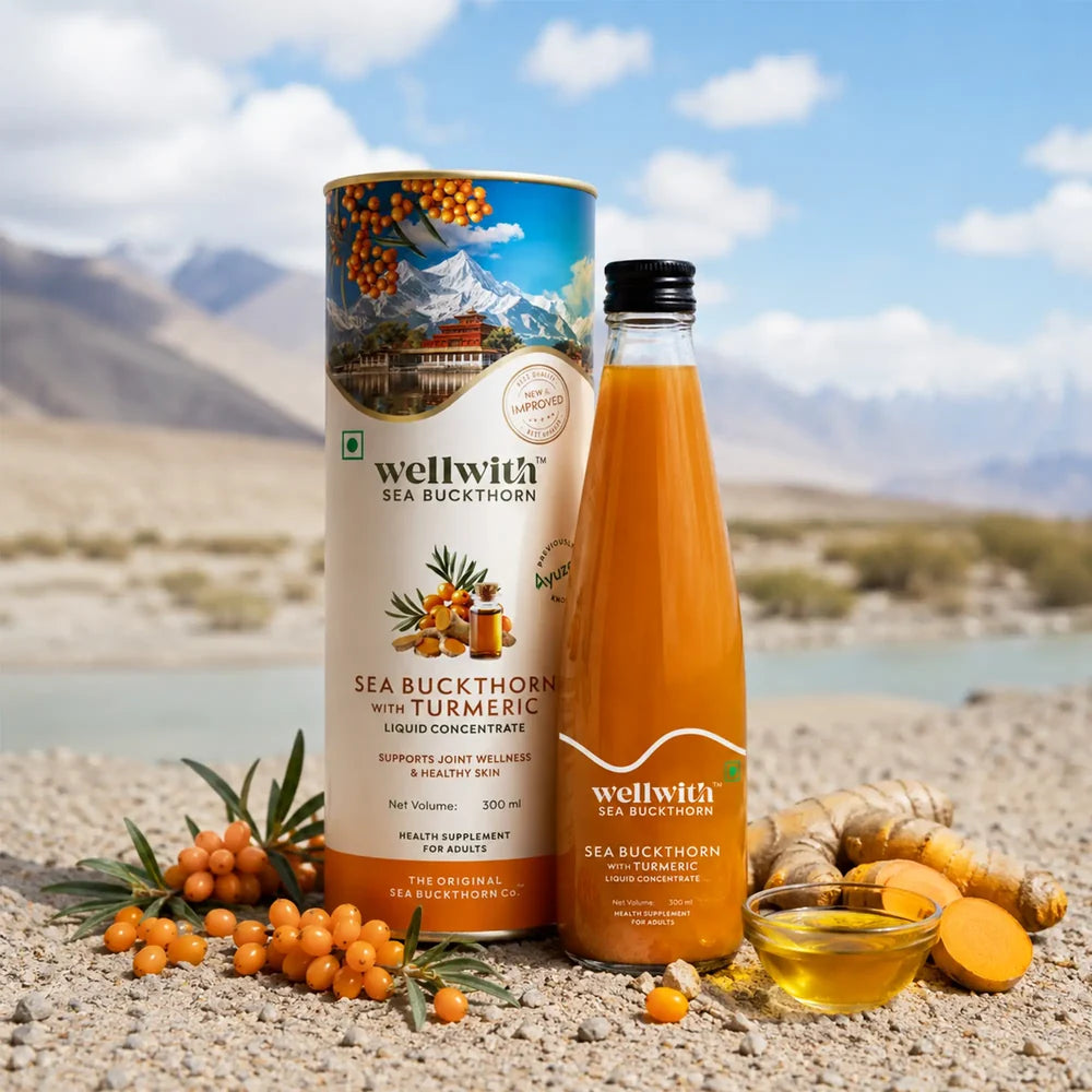 WellWith Sea Buckthorn Juice With Turmeric (300ml)
