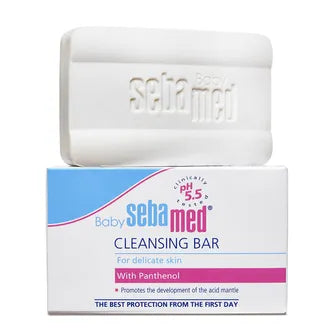 Sebamed Baby Cleansing Bar| pH 5.5 | Newborn bathing |Soap Free | Tear Free - 100gm