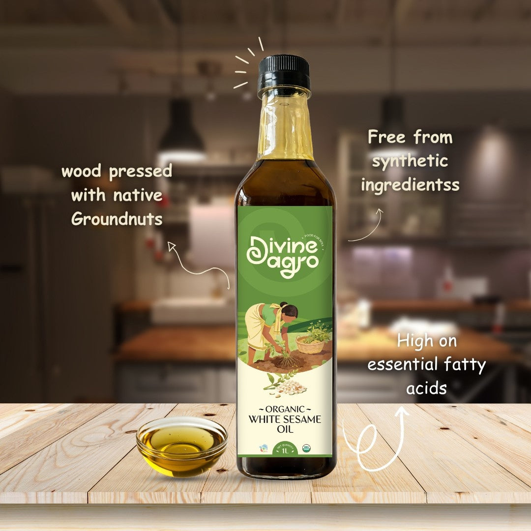 Divine Agro Sesame Oil - 1ltr.