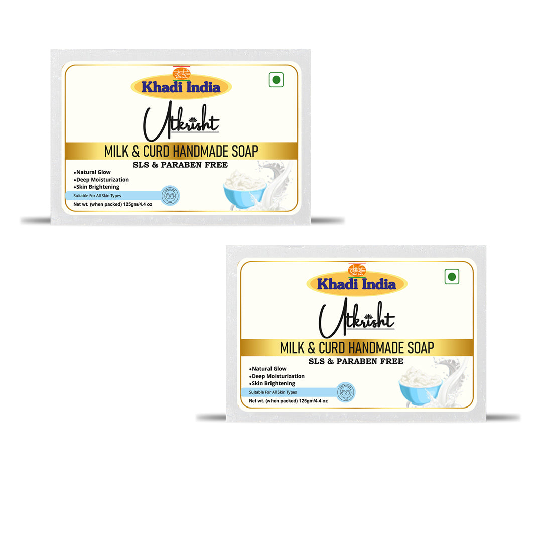 Utkrisht Khadi Milk and Curd Soap (125g)